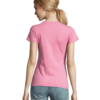 woman tshirt orchid color back